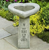 Photo of Campania My Heart is in the Garden Birdbath - Exclusively Campania